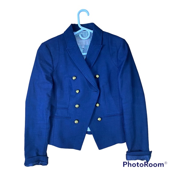 Banana Republic Womens Blazer - Size 8, Navy Blue - Picture 1 of 3
